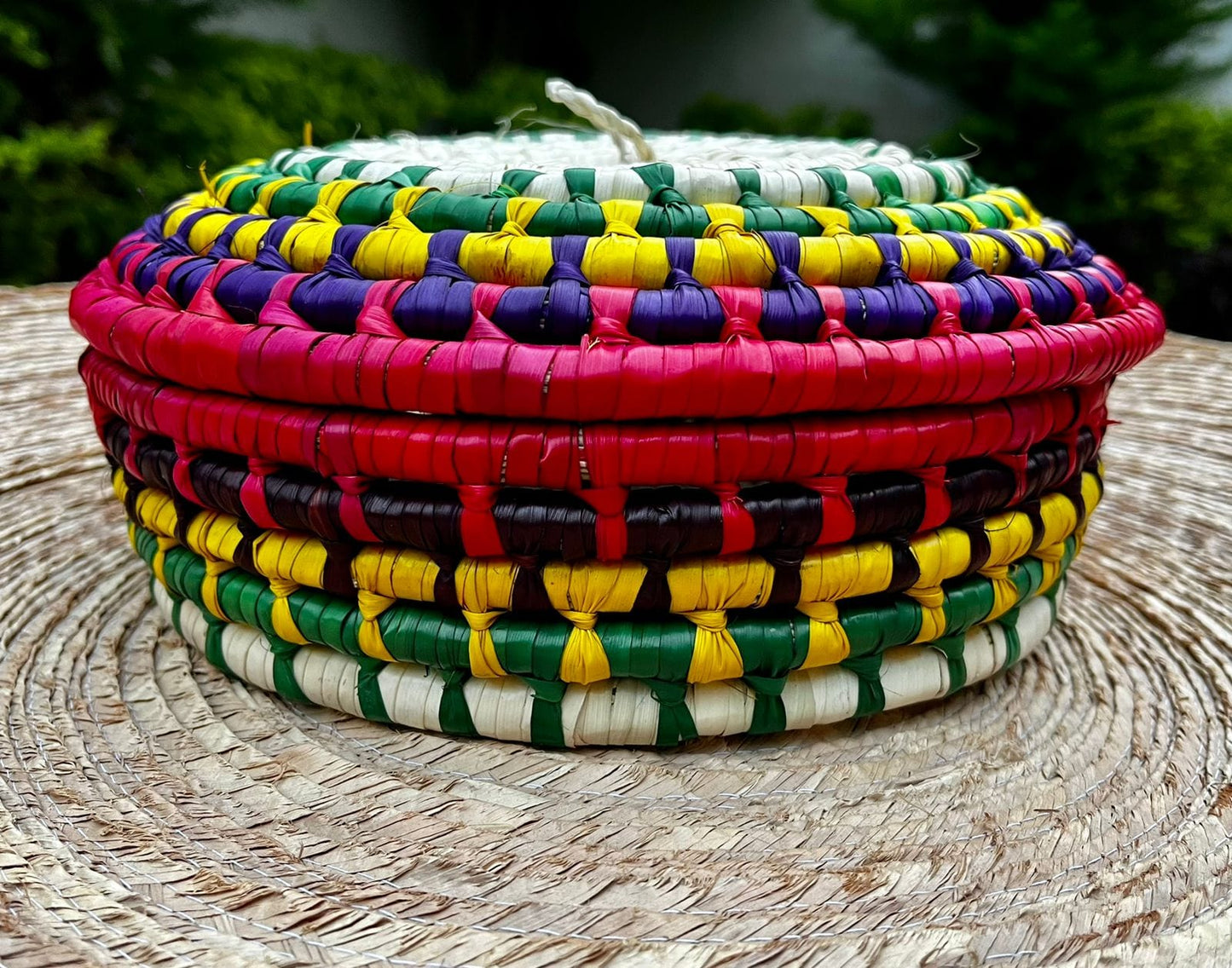 Casa Tlapali Hand-Woven Palm Tortilla Basket
