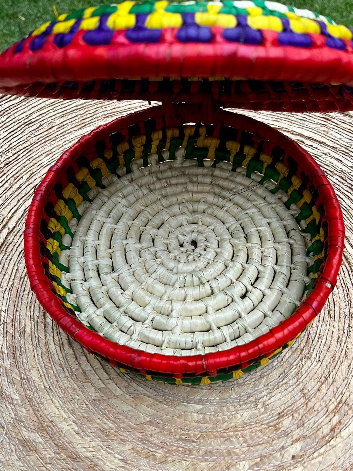 Casa Tlapali Hand-Woven Palm Tortilla Basket