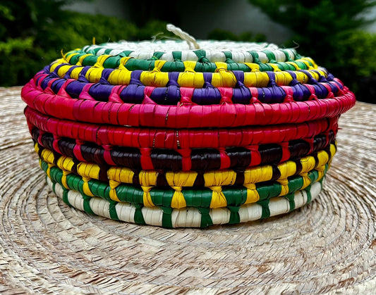 Casa Tlapali Hand-Woven Palm Tortilla Basket